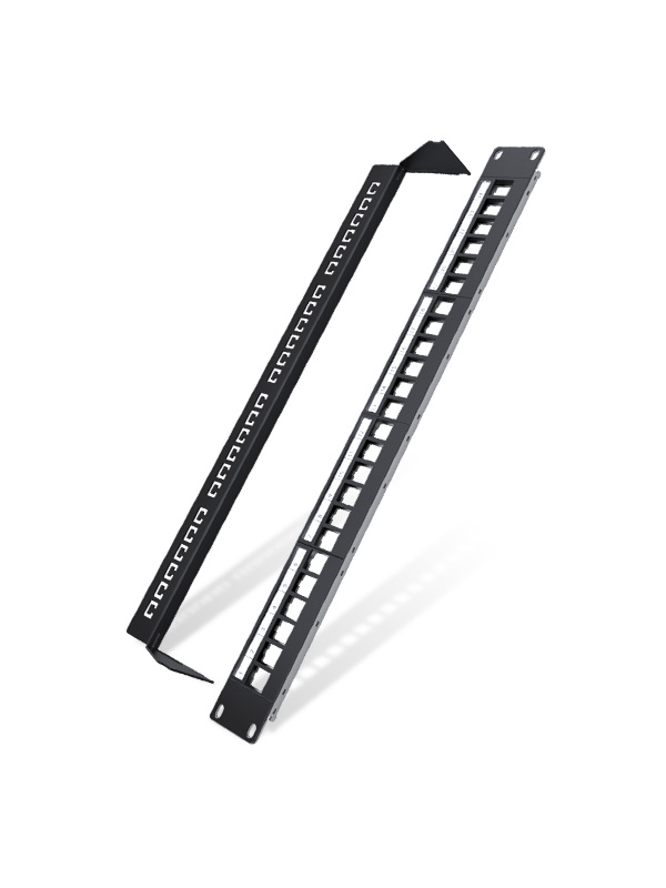 1U24口-屏蔽網(wǎng)絡(luò)空配架