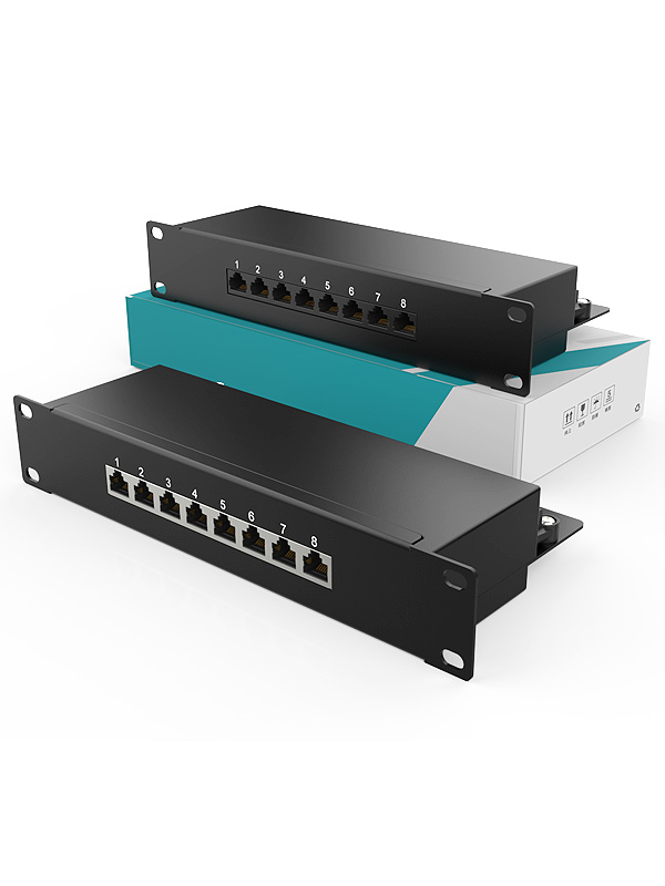 1U8口-防塵網絡配線架