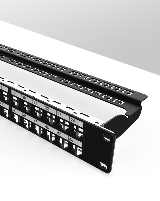 1U48口-直通網絡空配架
