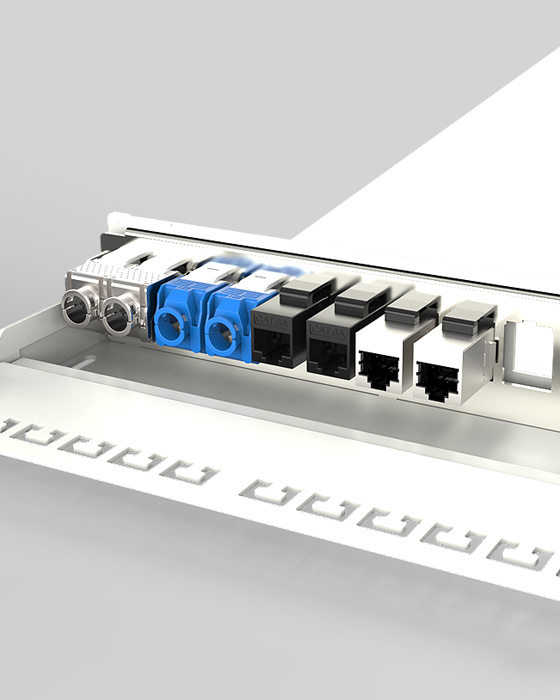 1U12口-屏蔽網(wǎng)絡(luò)空配架