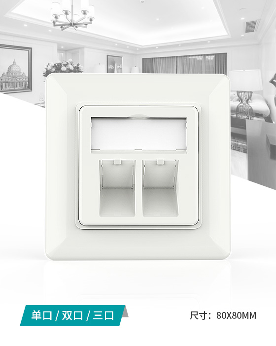 80型-網絡面板,電腦插座