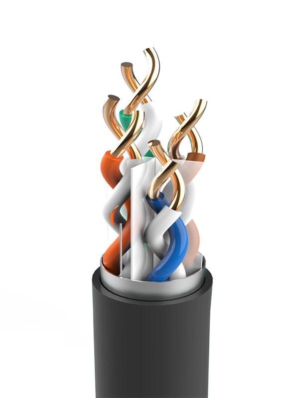 超六類-萬兆屏蔽工程網線