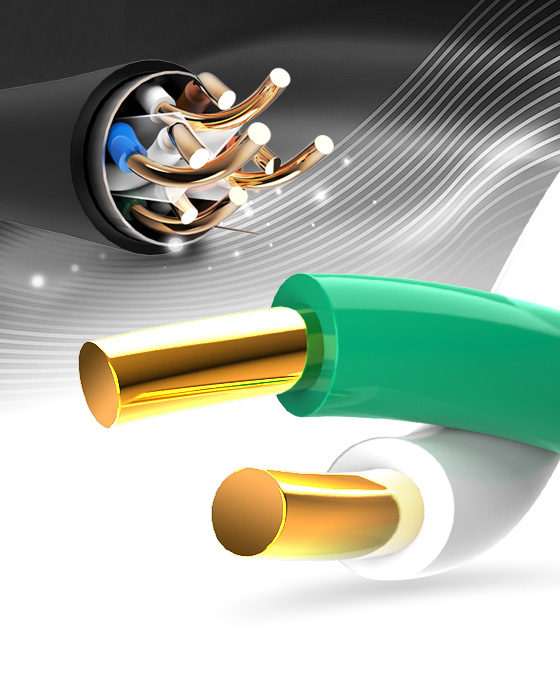 超六類-萬兆屏蔽工程網線