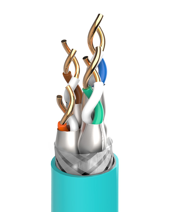 七類-萬(wàn)兆雙屏蔽工程網(wǎng)線（SFTP）