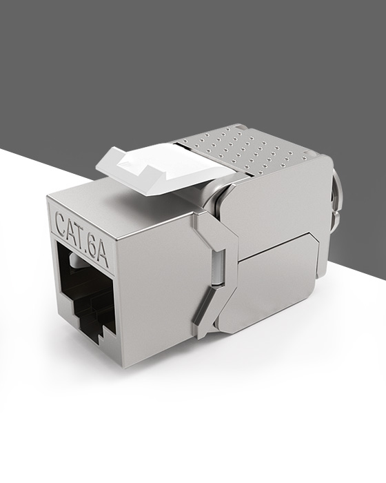 鋅合金-屏蔽免打網絡模塊