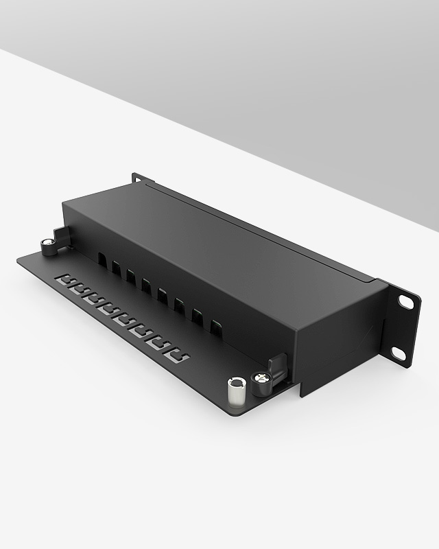 1U8口-防塵網絡配線架