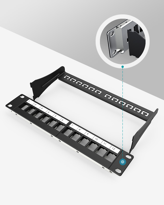 1U12口-直通網(wǎng)絡(luò)空配架